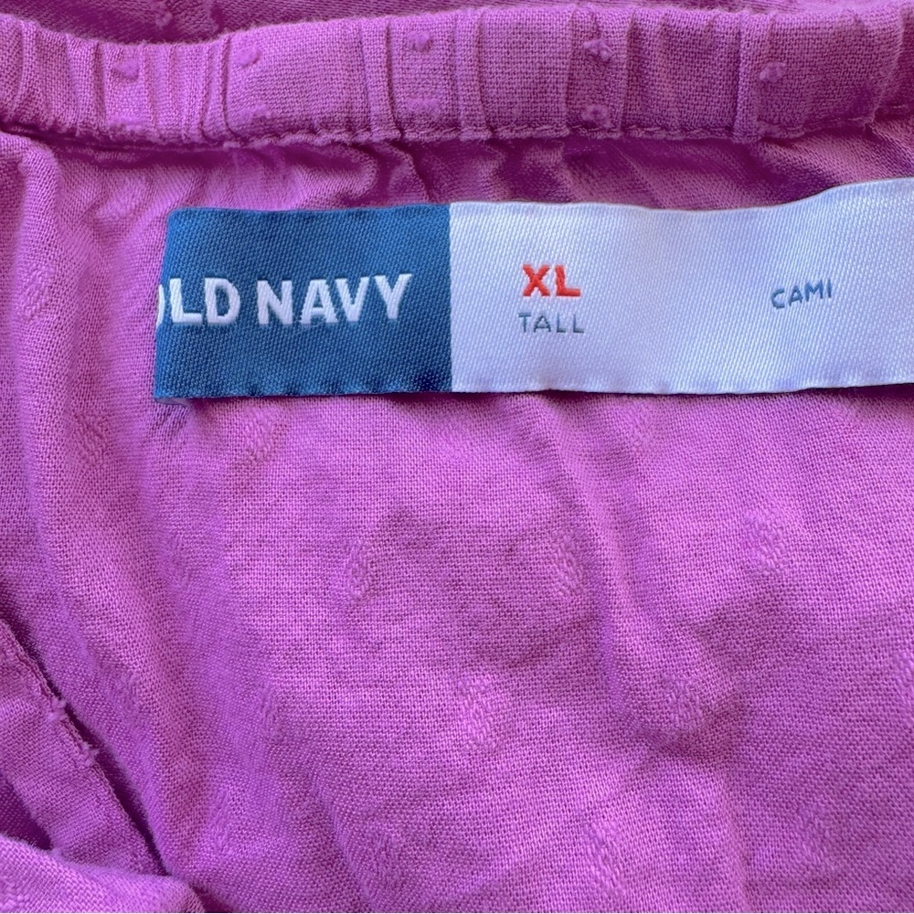 Old Navy Orchid Purple Clip Dot Spaghetti Strap Dress, XL Tall - Picture 6 of 7